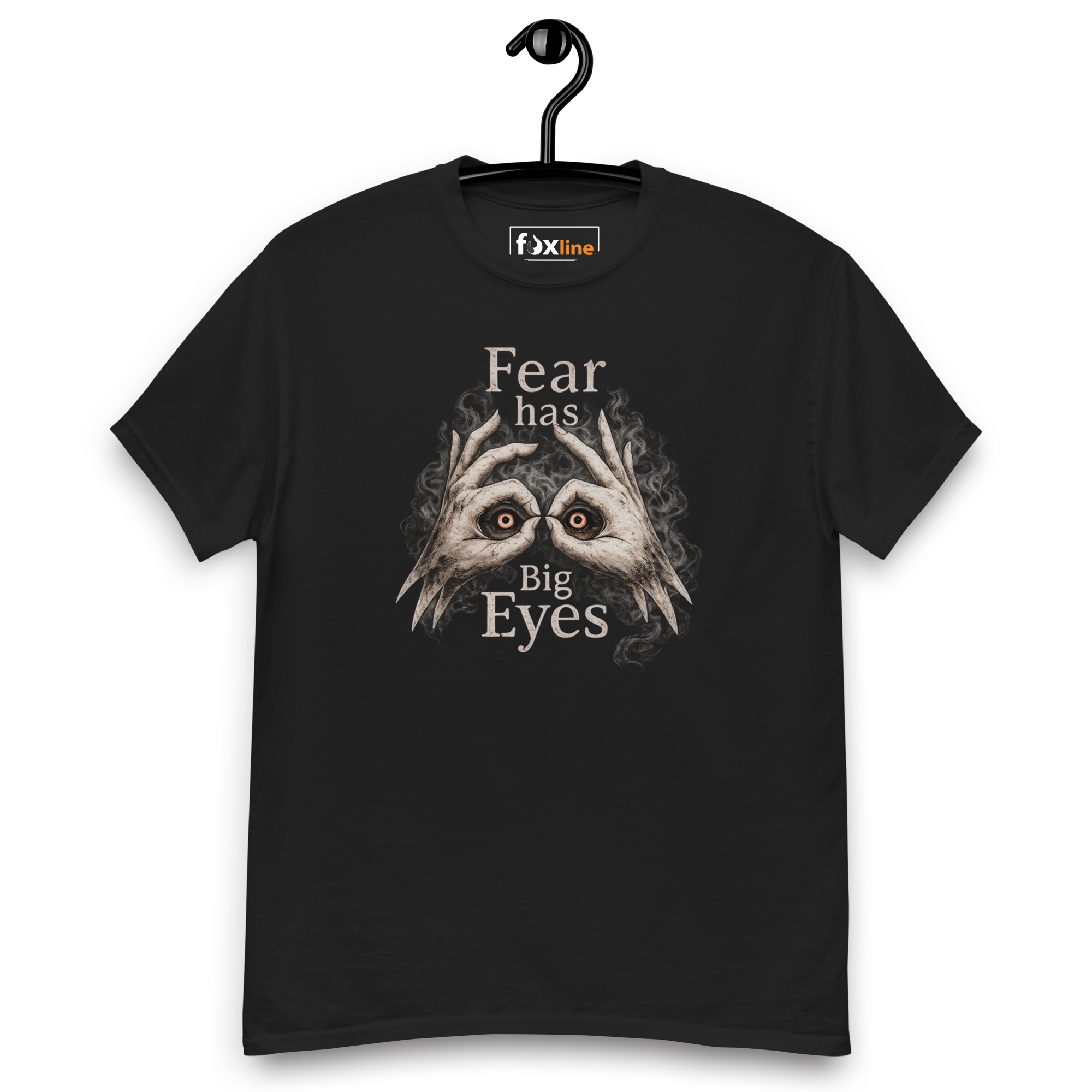 Koszulka Unisex Foxline Fear Has Big Eyes, Gildan 5000 Classic - obrazek 5