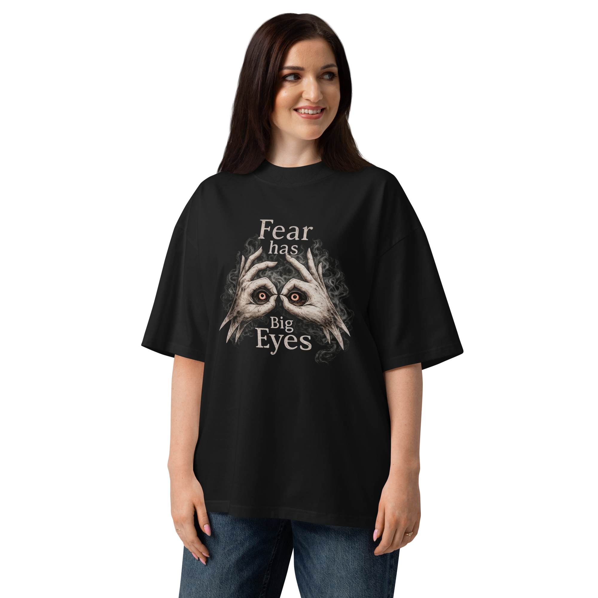 Koszulka Oversize Foxline Fear Has Big Eyes, Stanley/Stella Blaster 2.0 Premium - obrazek 4