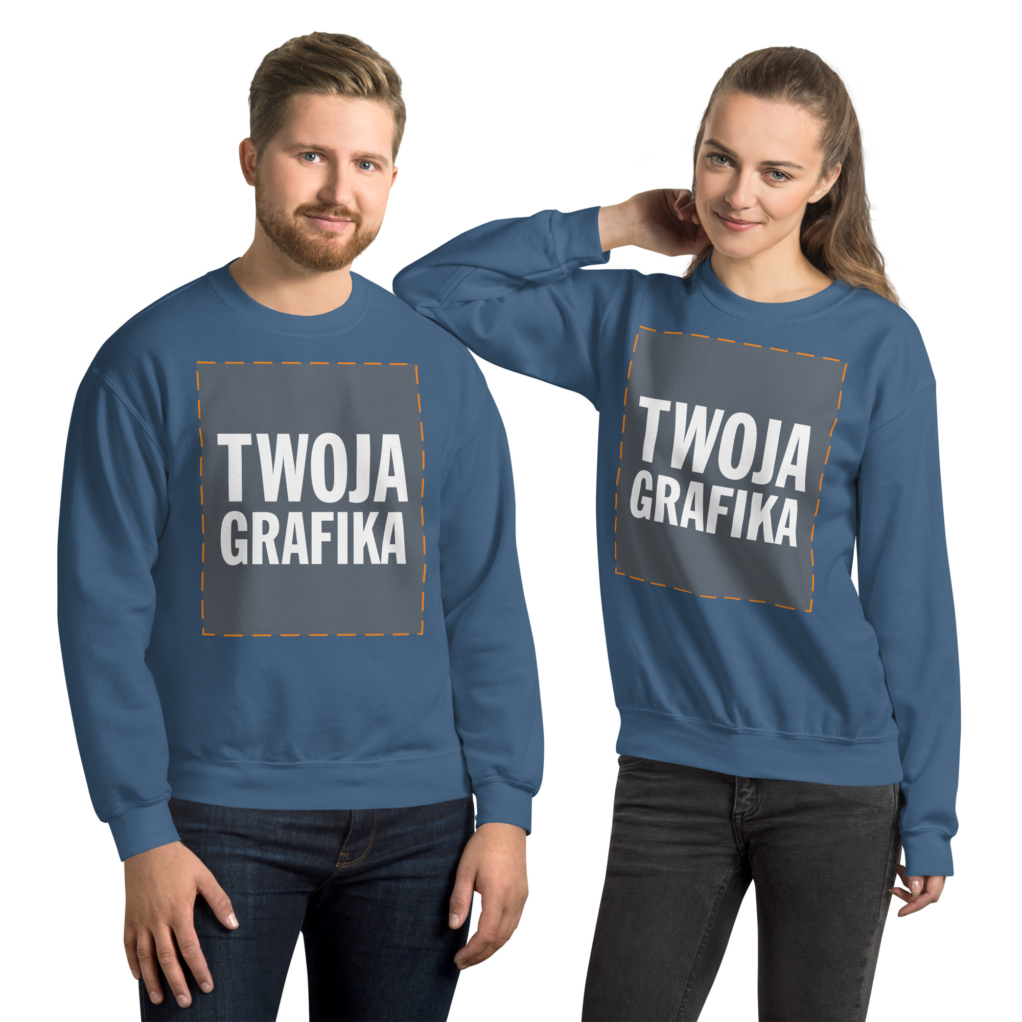 Bluza Unisex Sweatshirt Foxline Custom, Gildan 18000 Classic - obrazek 13
